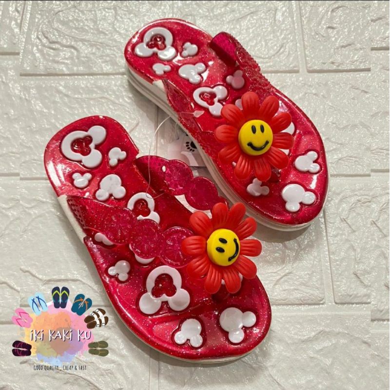 SANDAL JEPIT ANAK CEWE MATAHARI 1818-444 JELLY KARET 24-29