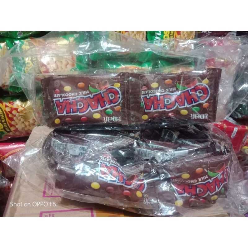 permen chaca 7gr isi 10 pcs/rcng coklat dan peanuts