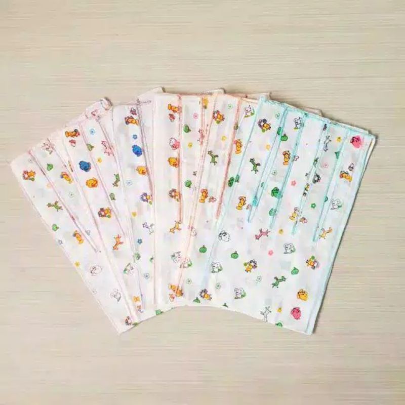 6 PCS Gurita Bayi Motif New Born