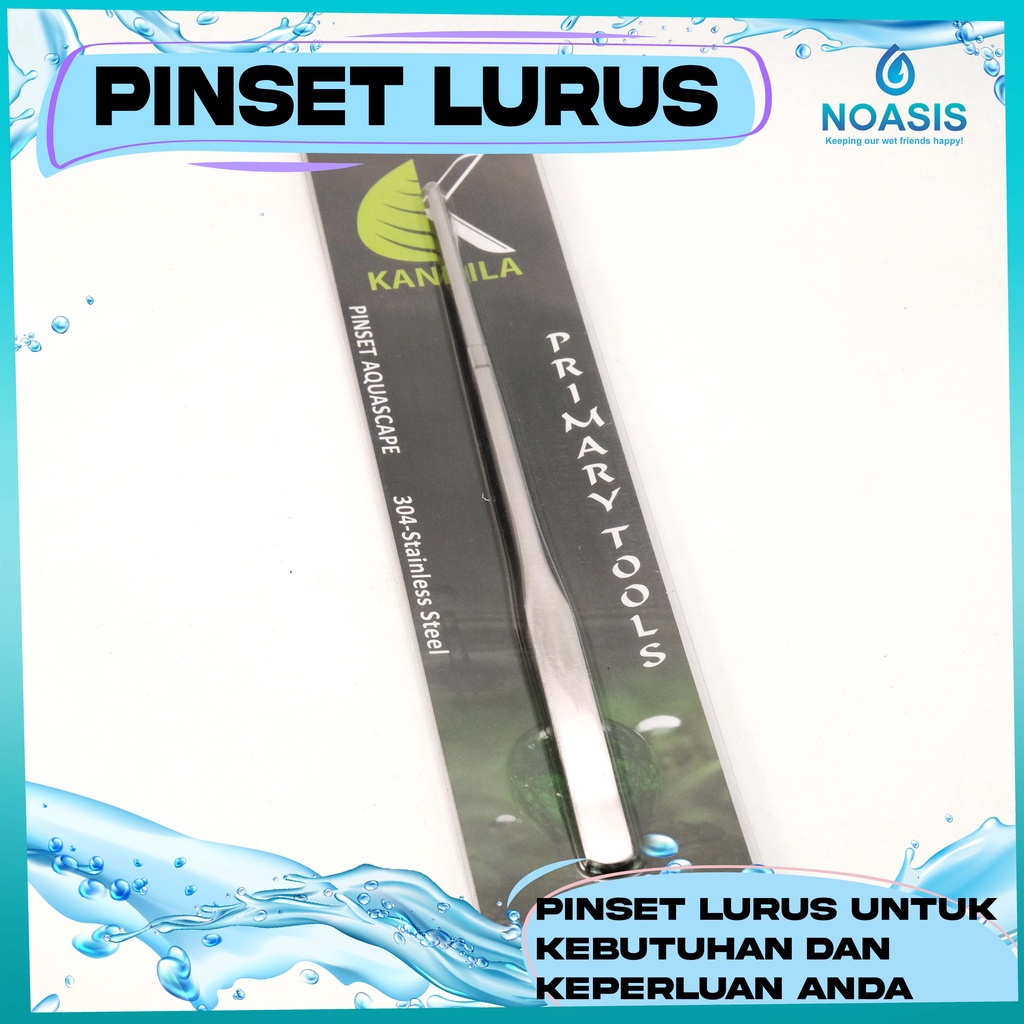 PINSET LURUS KANDILA / PRIMARY TOOLS TWEEZERS STRAIGHT AQUASCAPE AKUARIUM