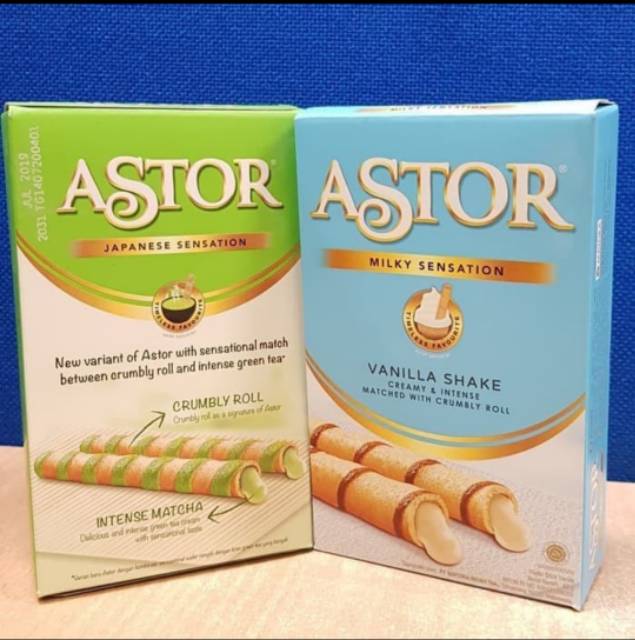 ASTOR coklat / vanila / matcha shake 40 gram