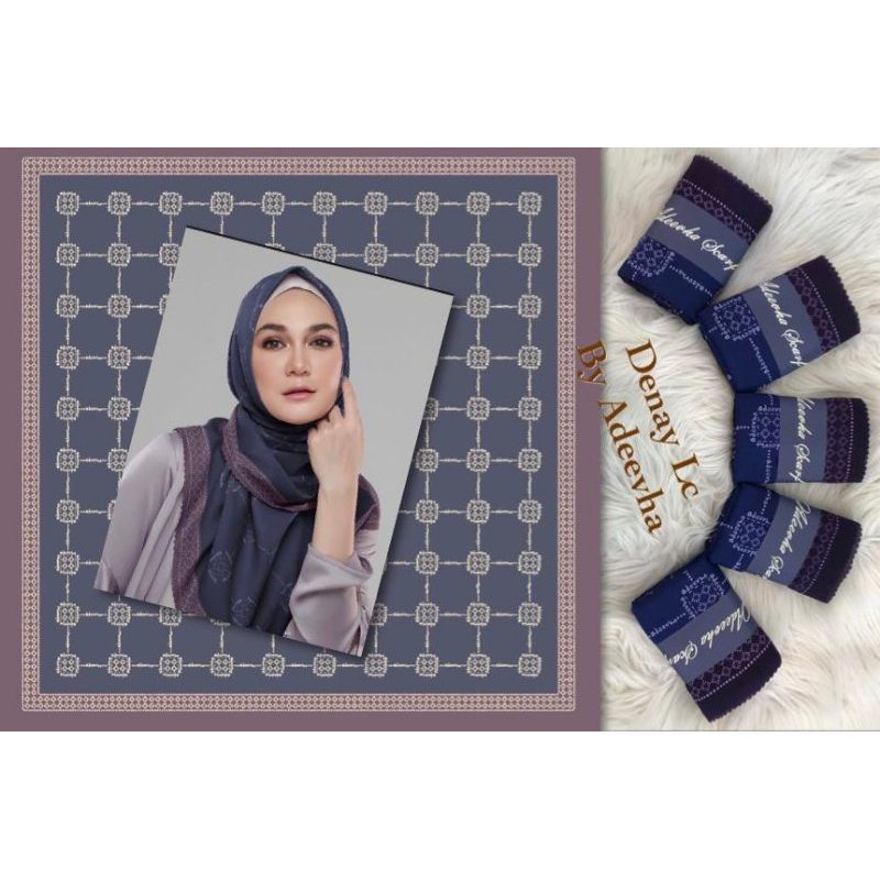 denay kw by adeevha / denay scarf/ voal motif / denay kw voal / denay kw