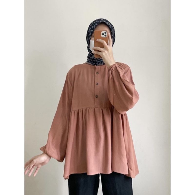 RANIA TOP BLOUSE CRINKLE//SHIRT CRINKLE