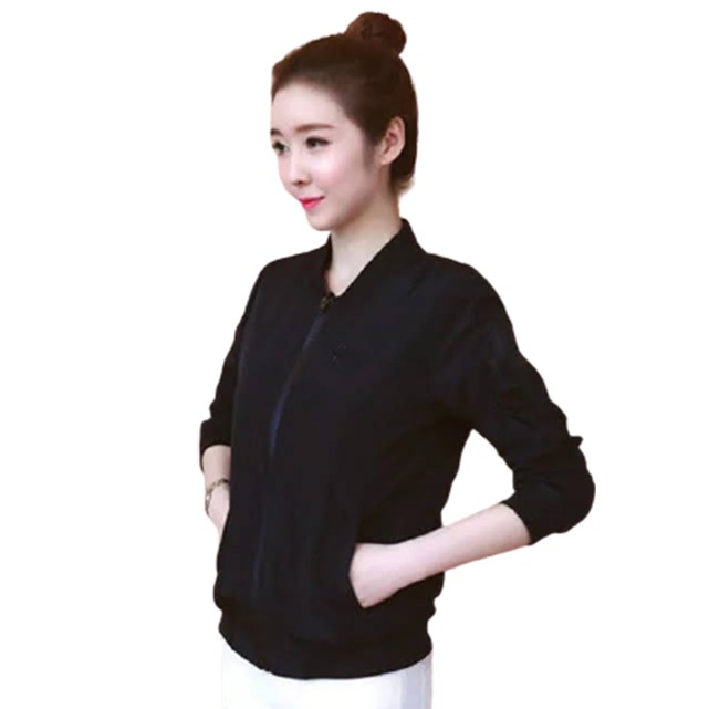 Jaket Bomber Wanita Basic Outer - JCCollections