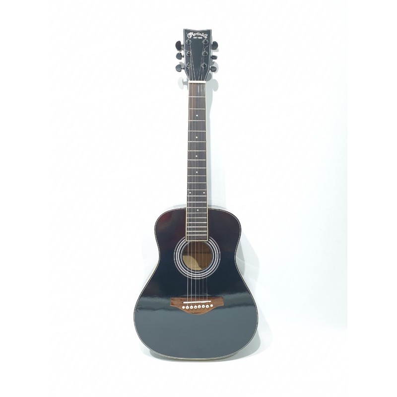 Gitar Akustik Merk Martin and Co Model Junior Ukuran 3/4 Hitam Natural Murah Jakarta