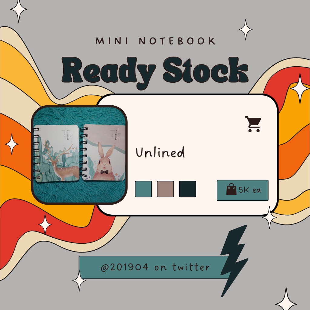 

mini notebook tidak bergaris/unlined