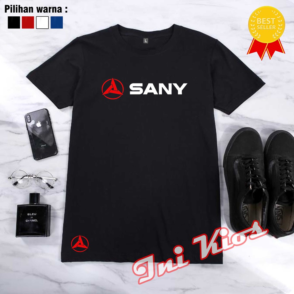KEREN Baju Kaos SANY EXCAVATOR keren pria wanita SANY DISTRO NEW