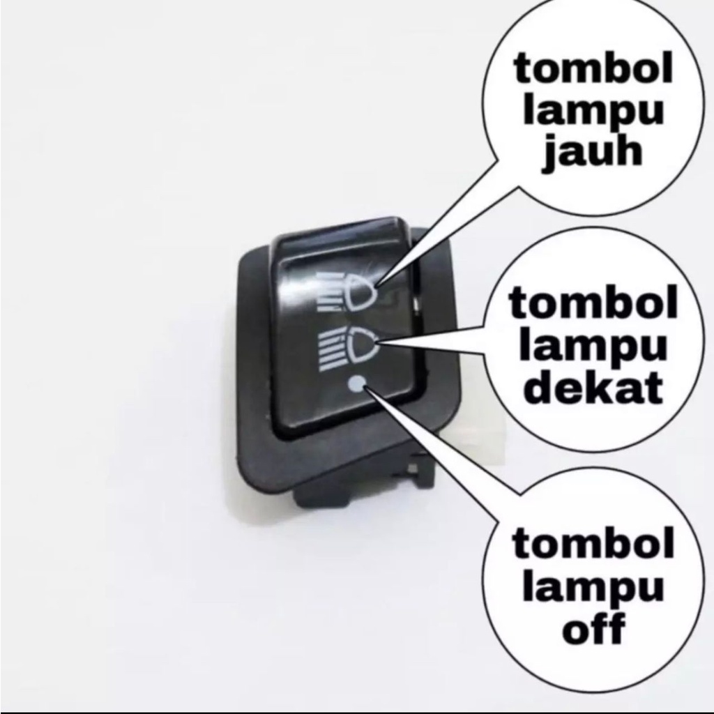 SAKLAR LAMPU 3 FUNGSI DIM DIMMER REVO VARIO SCOOPY SUPRA BLADE BEAT