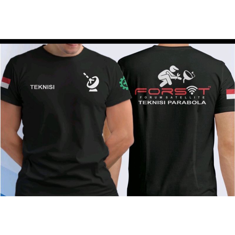 JEBER KAOS TEKNISI PARABOLA SATELITE / BAJU TEKNISI PARABOLA SATELIT