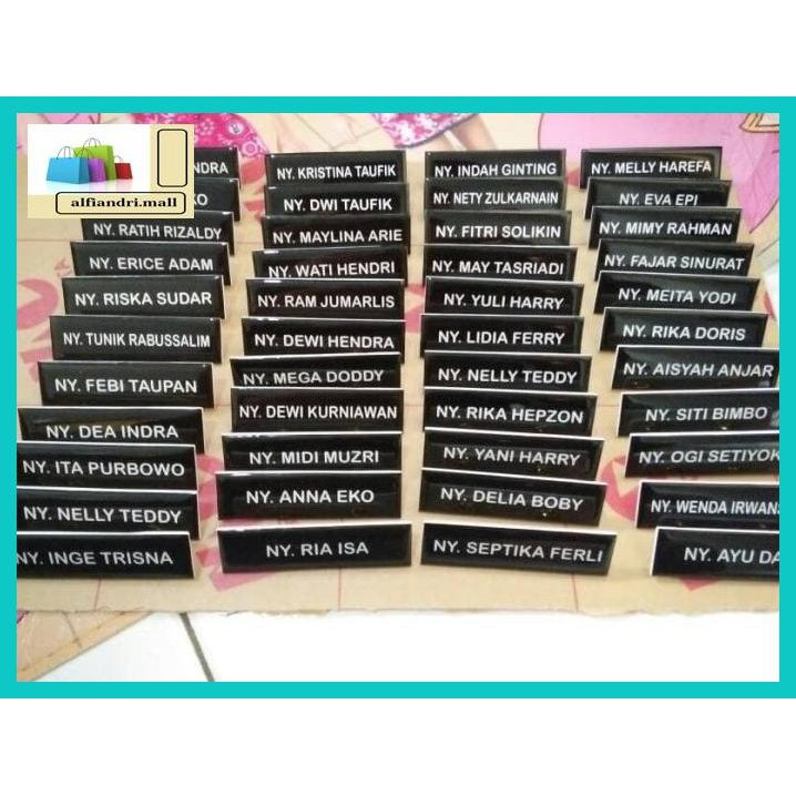 

Ftr6Rt- Papan Nama Resin 8 X 2.5 Cm (Bhayangkari) /Name Tag Jg67T7-