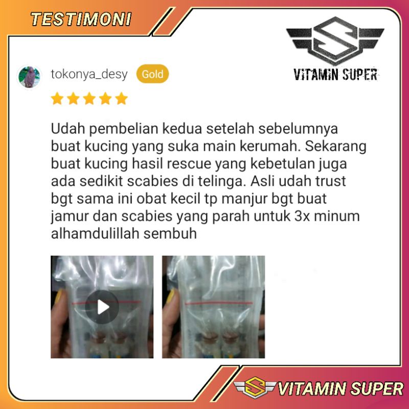 Vitamin Kucing Paket Anti Parasit P2 Uky Amino dan WookuWooku for Cats | Obat Scabies, Kutuan, Jamuran, Abses, Cacingan, Tungau, Ketombe, Earmeat, Gatal gatal dan Masalah Kulit