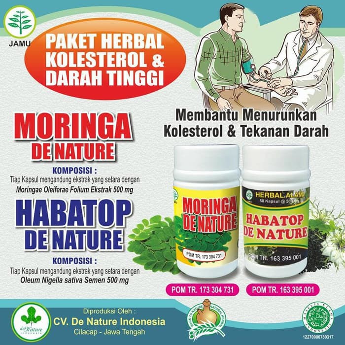 Moringa Habatop Obat Herbal Darah Tinggi Obat Kolestrol Obat Hipertensi Manjur TOP QUALITY
