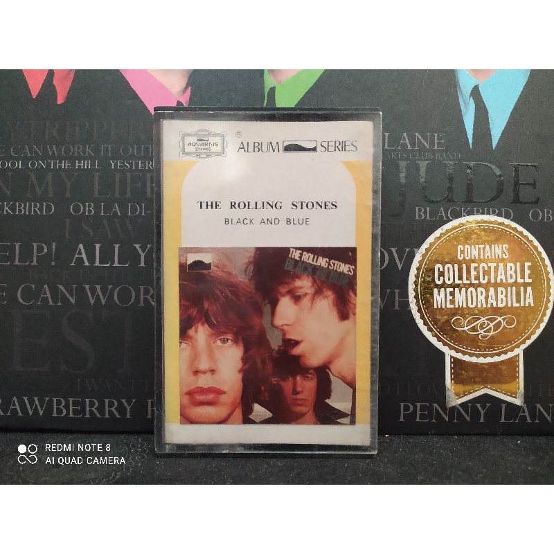 Kaset Pita : THE ROLLING STONES - BLACK AND BLUE.