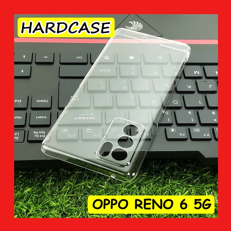 oppo reno 6 5g   clear hard case casing cover transparan mika bening keras