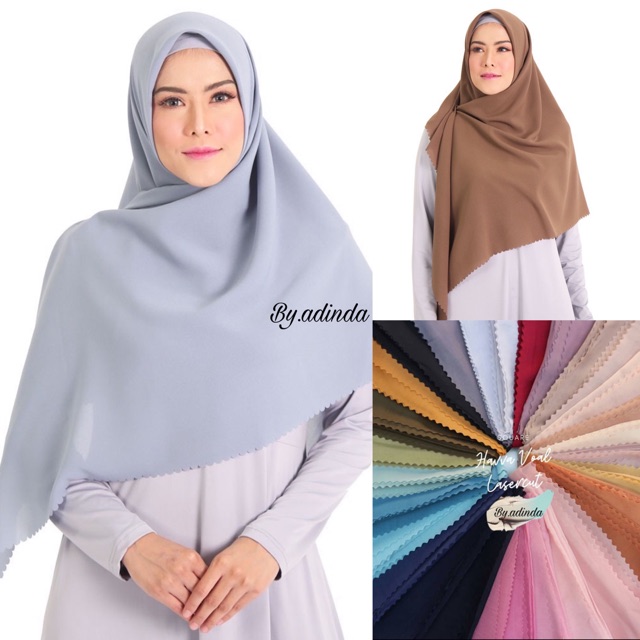 VOAL LASERCUT SYARI JUMBO SEGIEMPAT HIJAB SQUARE LASER CUT RACHEL VENNYA SCARF