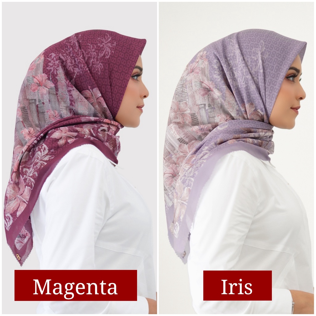 Malaya Series Buttonscarves Magenta Iris