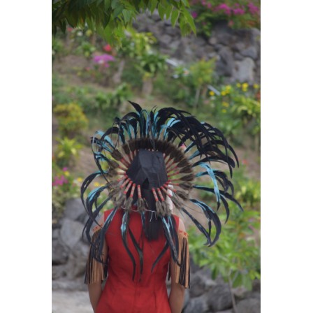 TOPI INDIAN - INDIAN HEADDRESS SMALL AYAM BILABONG TURQUISH