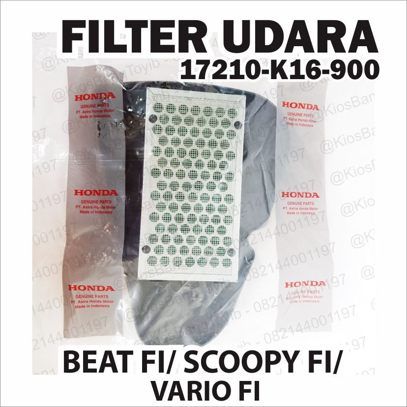 FILTER UDARA / SARINGAN UDARA BEAT FI / SCOOPY FI / VARIO FI  (K16)