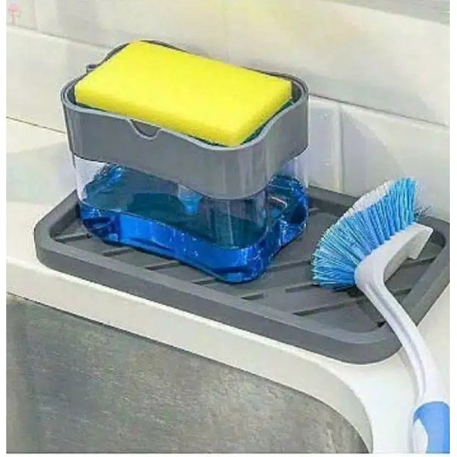 Dispenser Sabun Cuci Serta Sponge Soap Pump Holder Pumps 2in1 White_Cell