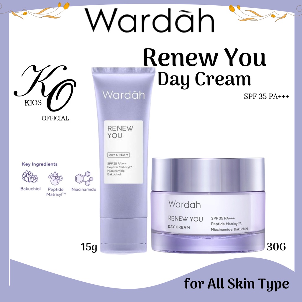 Wardah Renew You Anti Aging Day Cream SPF 35 PA+++ 9g | 15g | 30g