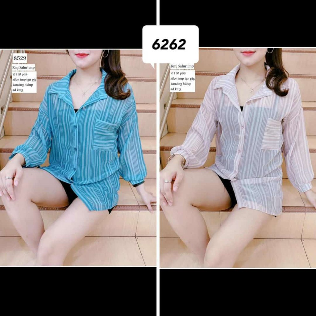 kemeja sifon import 6262