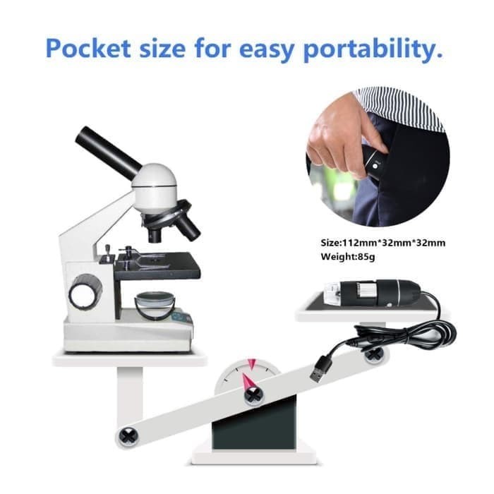 KAMERA AKSESORIS KAMERA 3 IN 1 TIPE-C / MICRO USB / USB 1000X USB DIGITAL MICROSCOPE