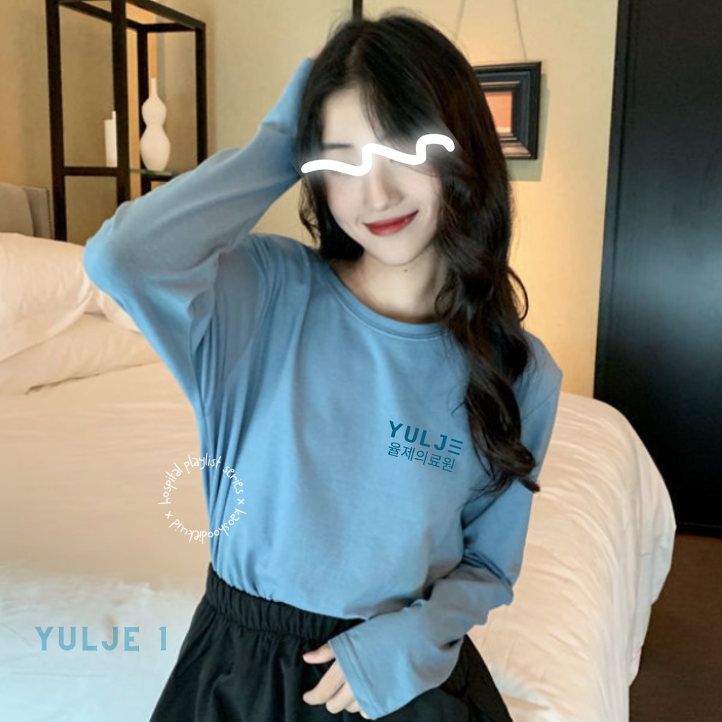 COD - Kaos Long Sleeve Hospital Playlist YULJE Tshirt Custom Nama Korean Kpop Kdrama Unisex S-XXL By