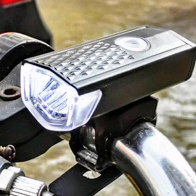 Lampu Sepeda USB Charge Raypal 300 Lumens Headlight, Lampu Hias Sepeda, Lampu Depan Belakang Sepeda