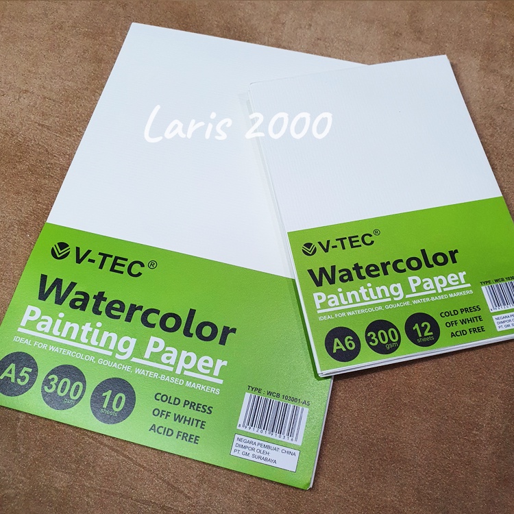 

Water color Paper / Kertas Cat Air Watercolor V-tec