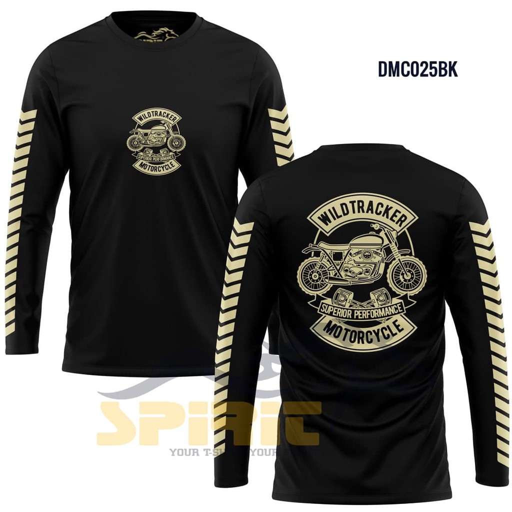 T-shirt MOTOR CUSTOM BAJU KAOS PRIA  MOTOR CUSTOM LENGAN PANJANG 100%Catton