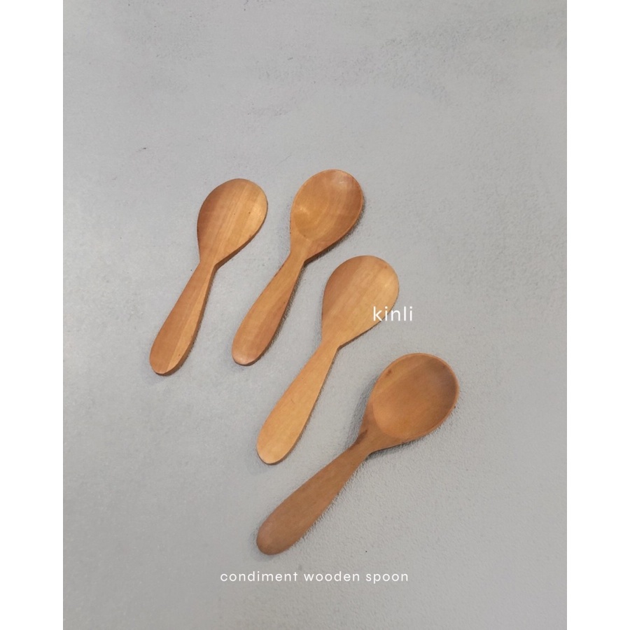 sendok kayu mini wooden spoon sendok kayu garam lada bumbu condiment