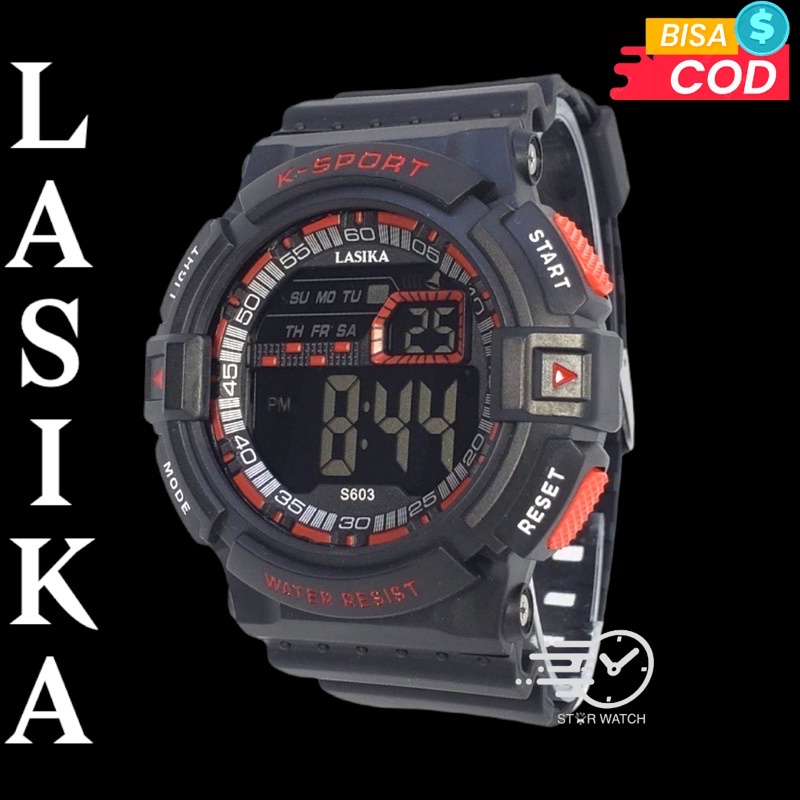[COD] Jam Tangan Sport Digital Anak Remaja Pria Cowok  Lasika 603 Besar Water Resist Anti Air