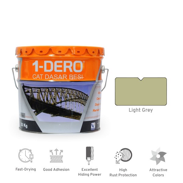 

Cat Dasar Meni Besi 1 Dero 20 kg Light Grey