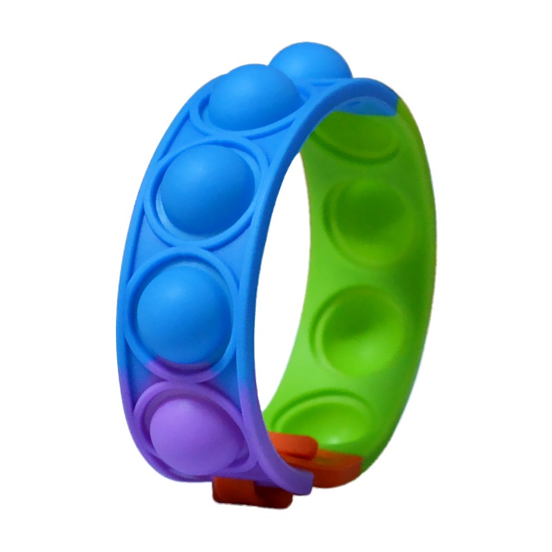 Unicorn Pop It Fidget Toys Push Popit Bubble Sensory Fidget Wristband Autism Squishy Stress Reliever Kids Toys-9