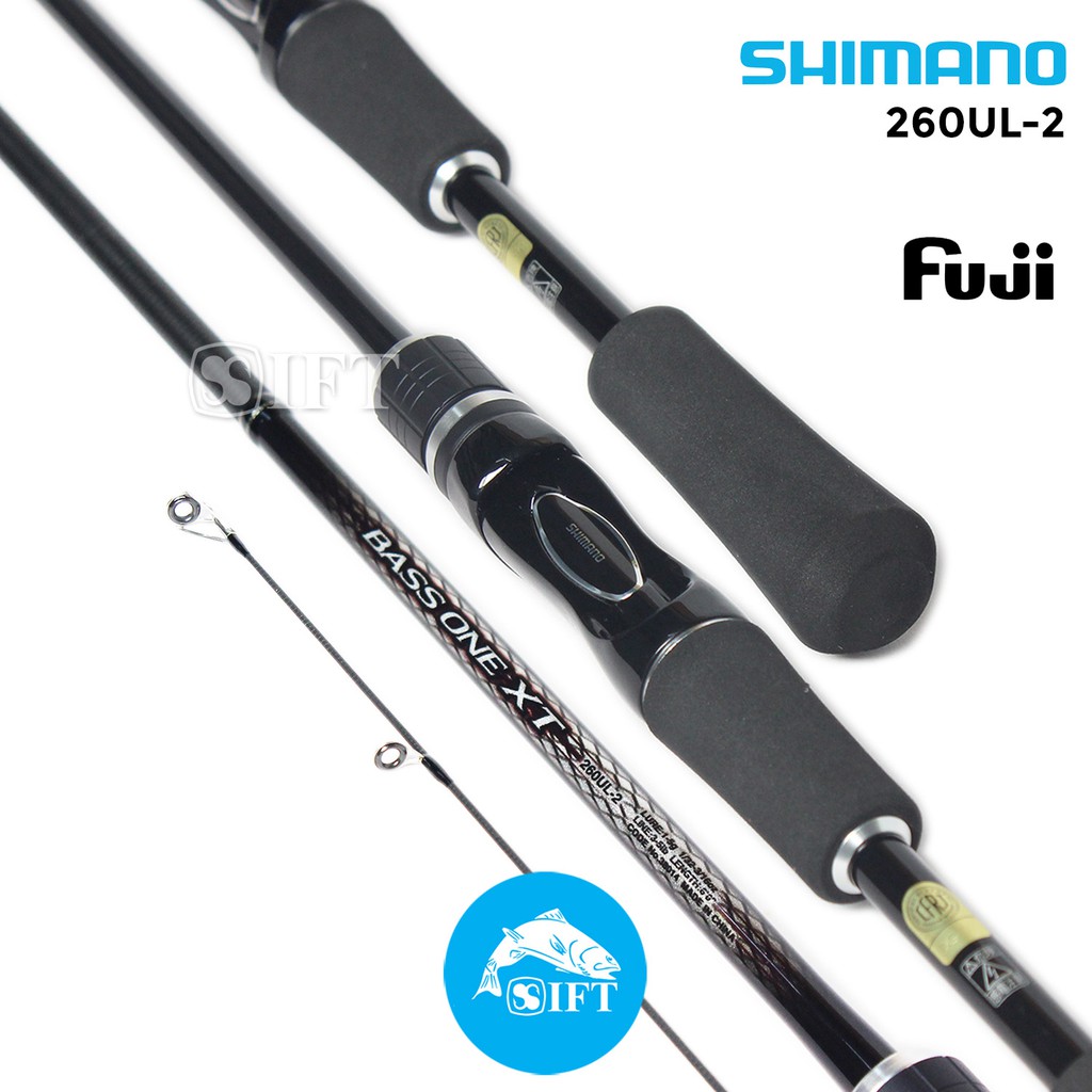 Joran Shimano BASS ONE XT 260 266 UL/L/ML 2 Spinning Fuji | Garansi Original