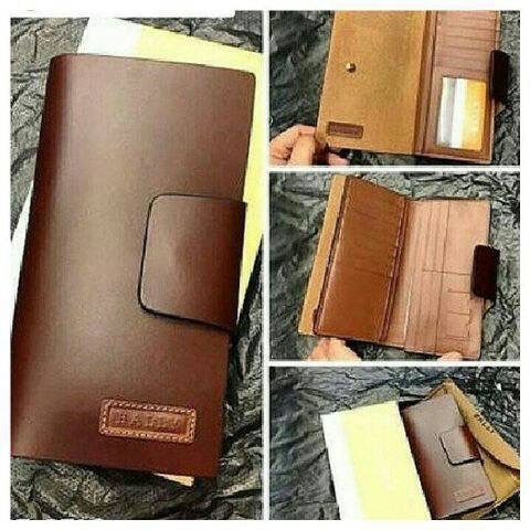 Dompet pria wanita kartu banyak premium kulit asli bally