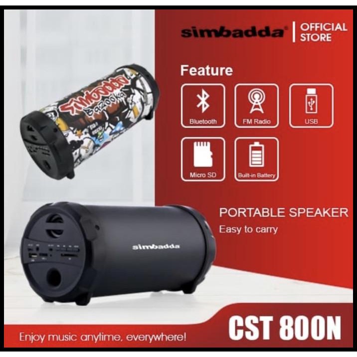 Speaker Portable Simbadda Cst 800 800N Cst800N Bluetooth Promo Murah
