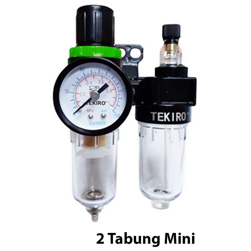 TEKIRO Double Mini Air Control Unit Saringan Udara Kompressor Compressor Mini 2 Tabung