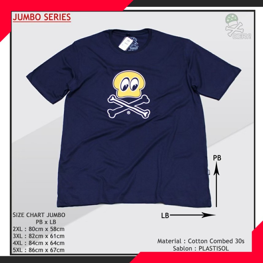 Kaos JUMBO DIERY MURAH