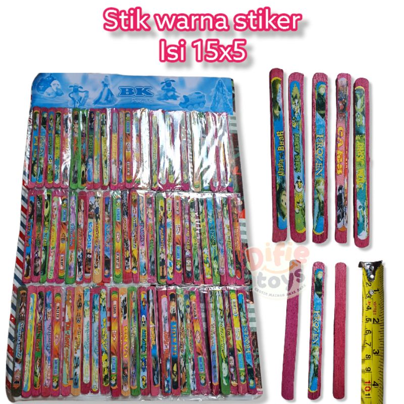 

1 lembar stik warna layar isi 15x5 stik stiker