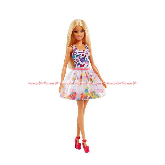 Barbie Crayola Confetti Skirt Studio Boneka Barbie Dengan Spidol Crayola