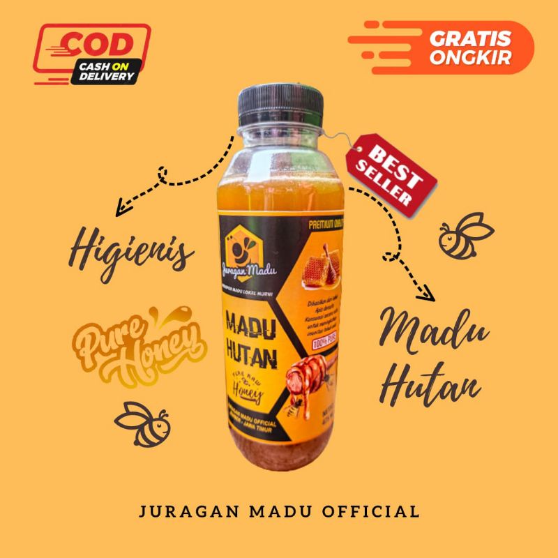 

Madu Hutan Liar Murni Apis dorsata Raw Honey Madu Mentah 650 gram