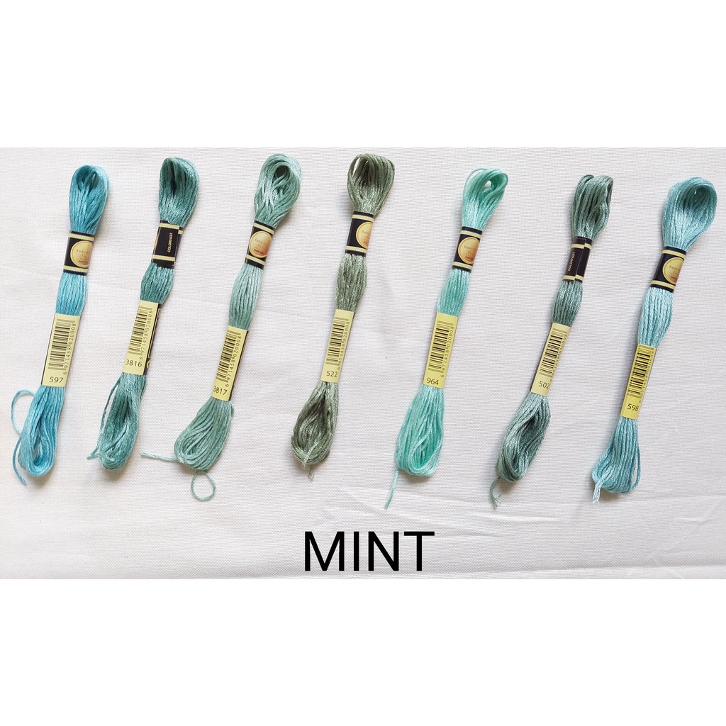 Benang Sulam CXC (Similar to DMC) MINT SERIES