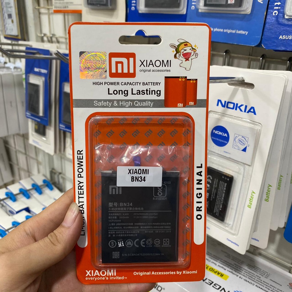 Batt Baterai Battery XIAOMI Redmi 5A BN 34 Original