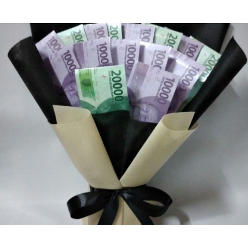 

Buket uang ASLI Campur
