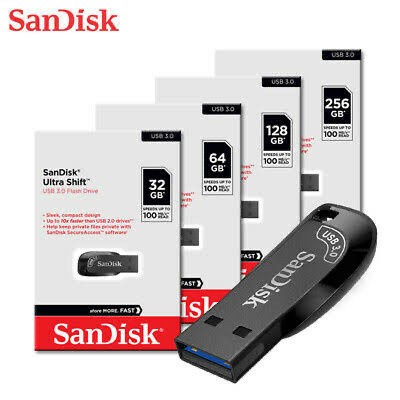 Sandisk Ultra Shift CZ410 USB3.0 Flashdisk USB Drive 32gb 64gb 128gb 256gb