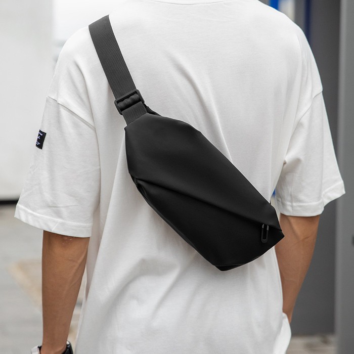 Tas Selempang Pria Bahan Waterproof Slingbag Waistbag E&S 2025