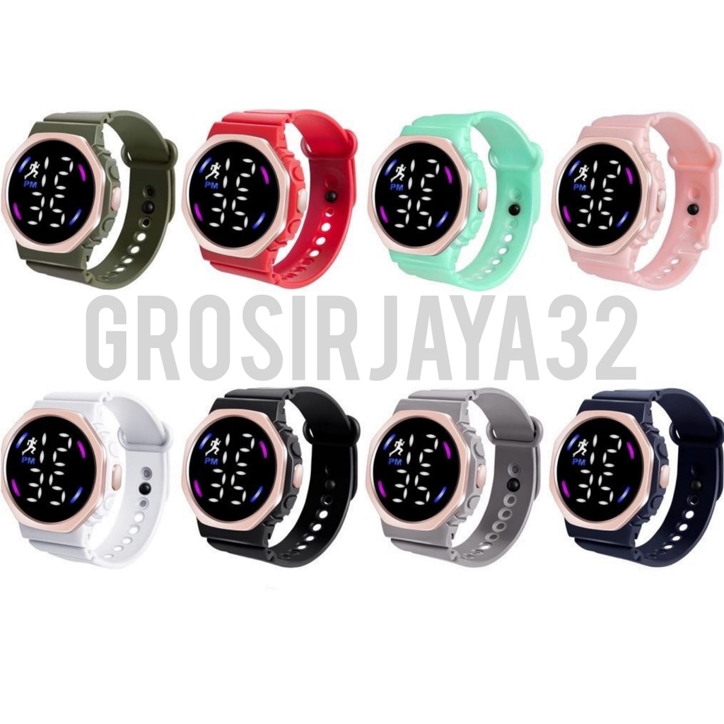 JAM TANGAN DIGITAL COUPLE LALA STRAP KARET KOREAN STYLE GROSIRJAYA32