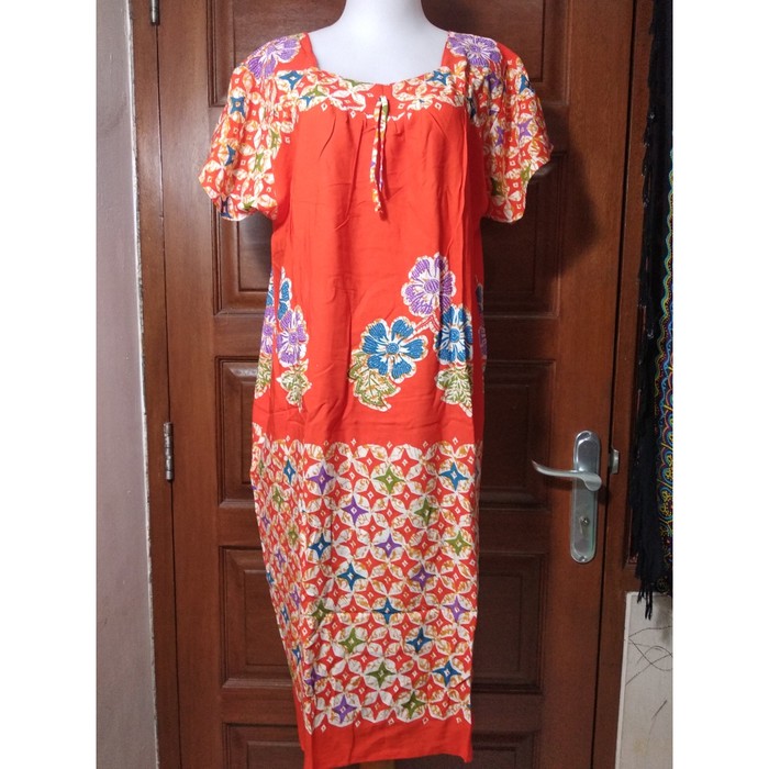 Daster Payung Putri Ayu Sikak Warna Orange Terbaru LD: 110 PB: 105