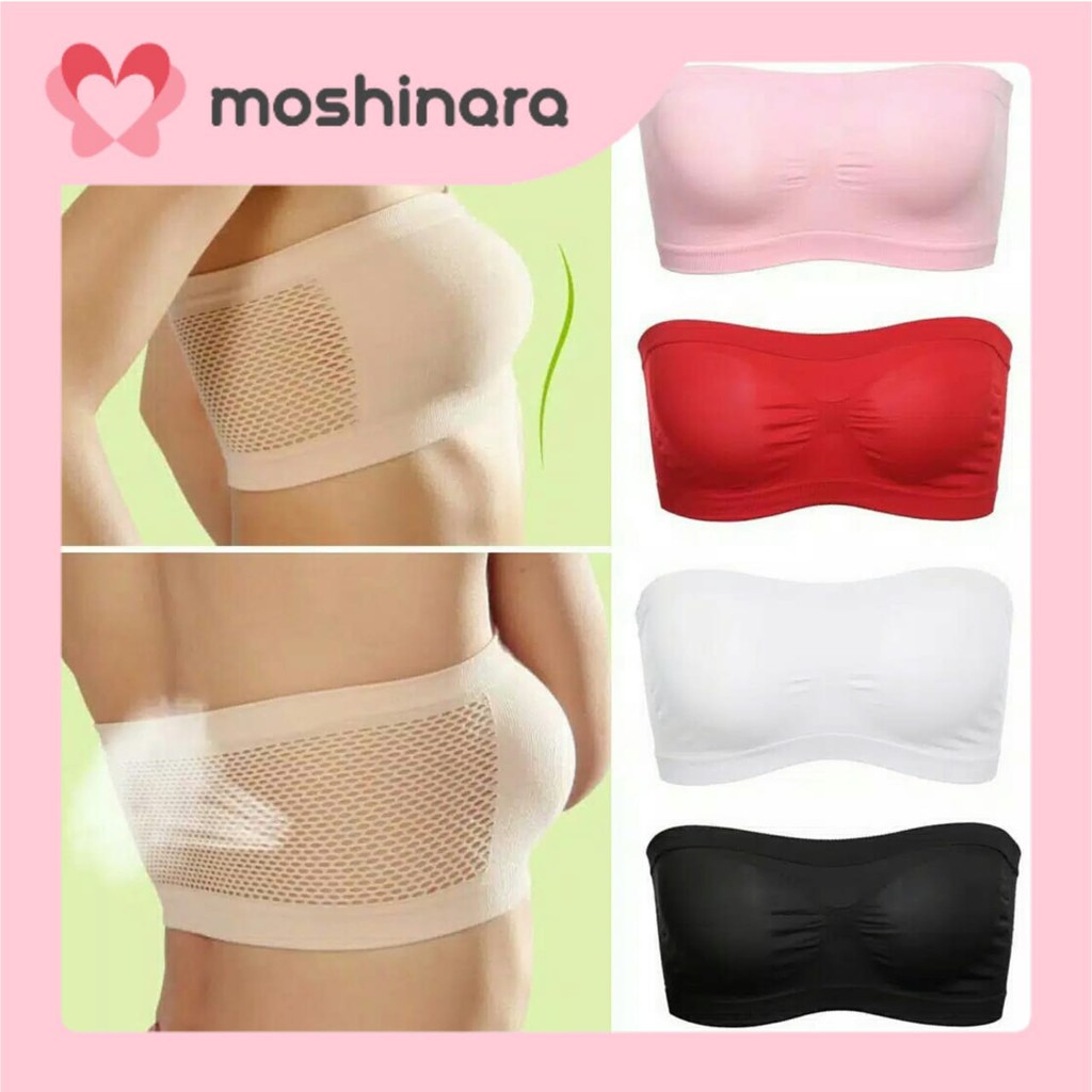 Bra Kemben BH Wanita Tanpa Kawat Sport Jumbo Sorex Remaja Tali Crop Top Korea Underwear Bralette